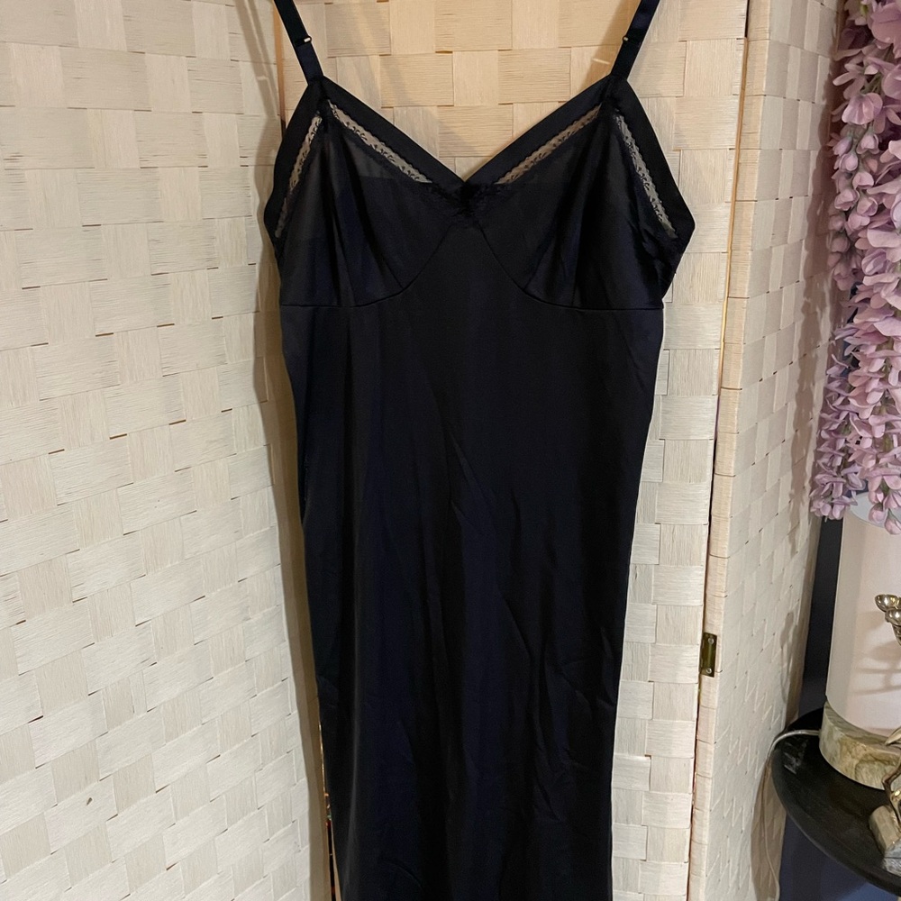 Elegant Navy Women's Vintage Slip/Dress